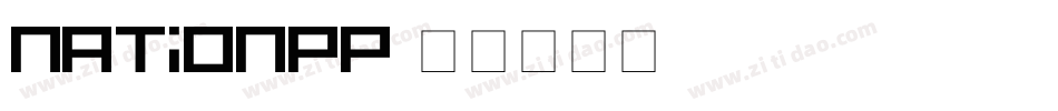 NATIONPP字体转换