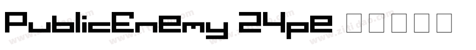 PublicEnemy-24pe字体转换