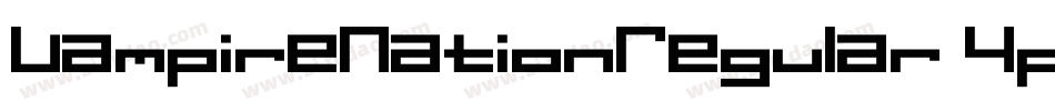 VampireNationRegular-4pED字体转换