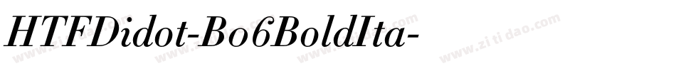 HTFDidot-B06BoldIta字体转换