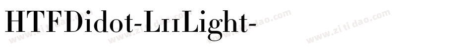 HTFDidot-L11Light字体转换