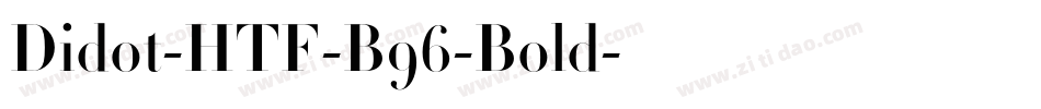 Didot-HTF-B96-Bold字体转换