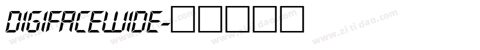 DigifaceWide字体转换