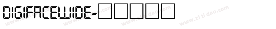 DigifaceWide字体转换