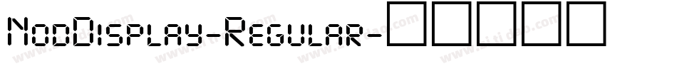 NodDisplay-Regular字体转换