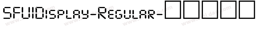 SFUIDisplay-Regular字体转换