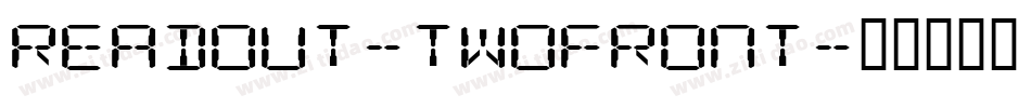 Readout-TwoFront字体转换