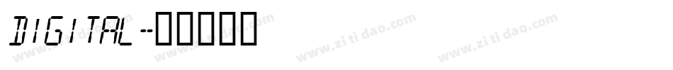 Digital字体转换