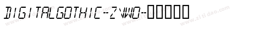 DigitalGothic-zVw0字体转换