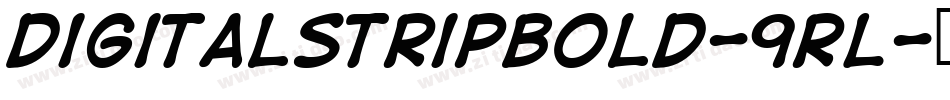 DigitalstripBold-9RL字体转换