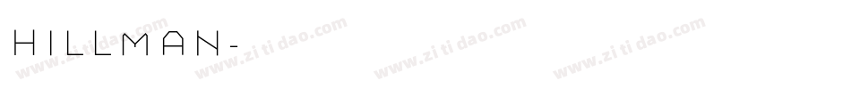 Hillman字体转换