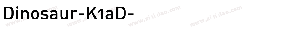 Dinosaur-K1aD字体转换