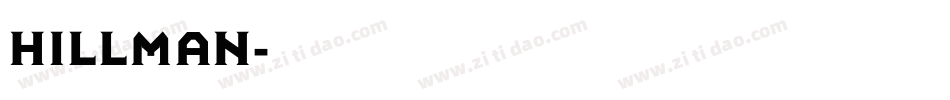 Hillman字体转换