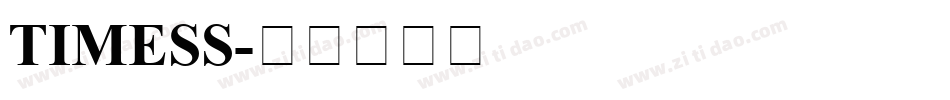 TIMESS字体转换