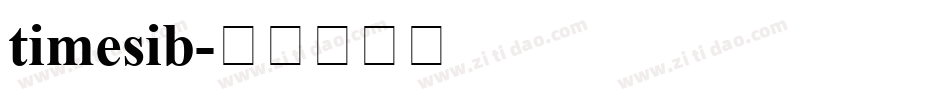 timesib字体转换