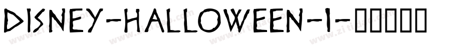 Disney-Halloween-1字体转换