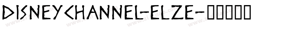 DisneyChannel-eLze字体转换