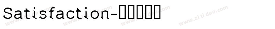Satisfaction字体转换