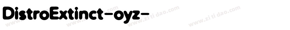 DistroExtinct-oyz字体转换
