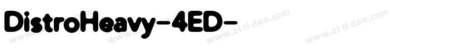 DistroHeavy-4ED字体转换