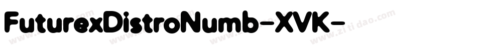 FuturexDistroNumb-XVK字体转换