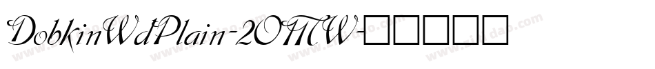 DobkinWdPlain-2OMW字体转换