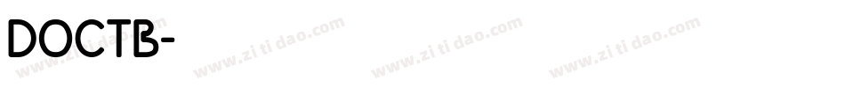 DOCTB字体转换