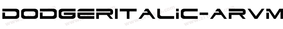 DodgerItalic-aRvm字体转换