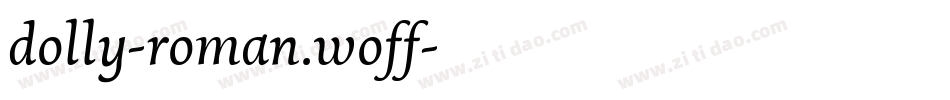 dolly-roman.woff字体转换