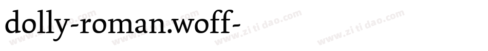 dolly-roman.woff字体转换