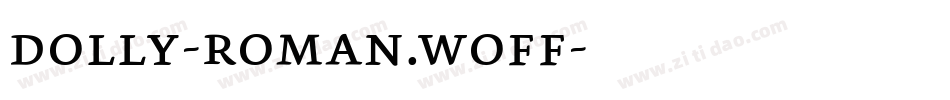 dolly-roman.woff字体转换