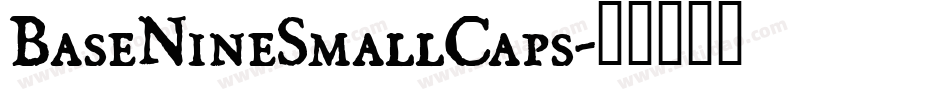 BaseNineSmallCaps字体转换