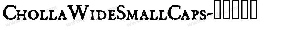ChollaWideSmallCaps字体转换