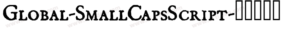 Global-SmallCapsScript字体转换