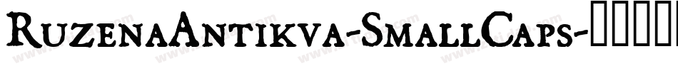 RuzenaAntikva-SmallCaps字体转换