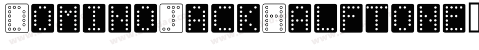 DominoJackHalftone-2A1X字体转换