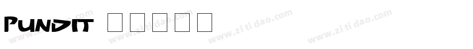 Pundit字体转换