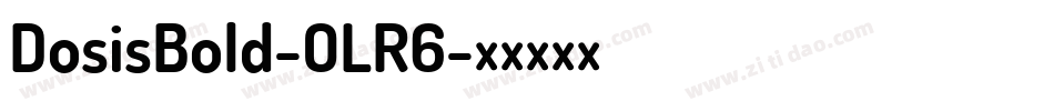 DosisBold-OLR6字体转换