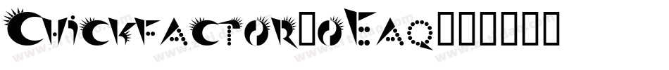 Chickfactor-oEaq字体转换
