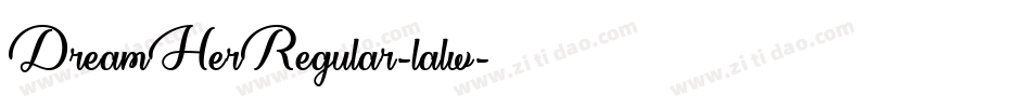 DreamHerRegular-lalw字体转换