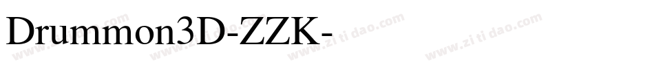 Drummon3D-ZZK字体转换