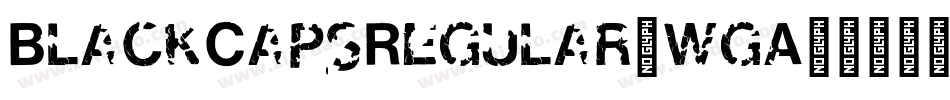 BlackCapsRegular-wgA2字体转换