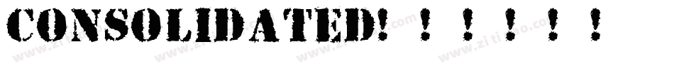 Consolidated字体转换