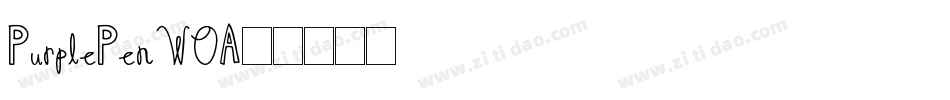 PurplePen-7WOA字体转换