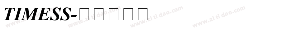 TIMESS字体转换