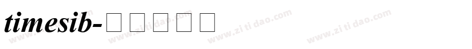 timesib字体转换
