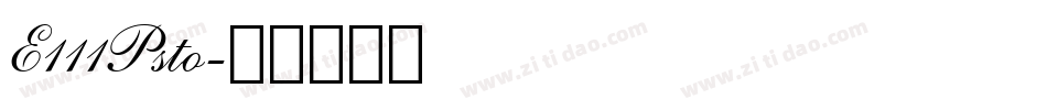 E111Psto字体转换