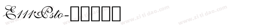 E111Psto字体转换