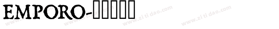 EMPORO字体转换