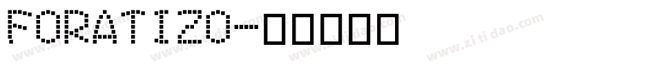 foratizo字体转换